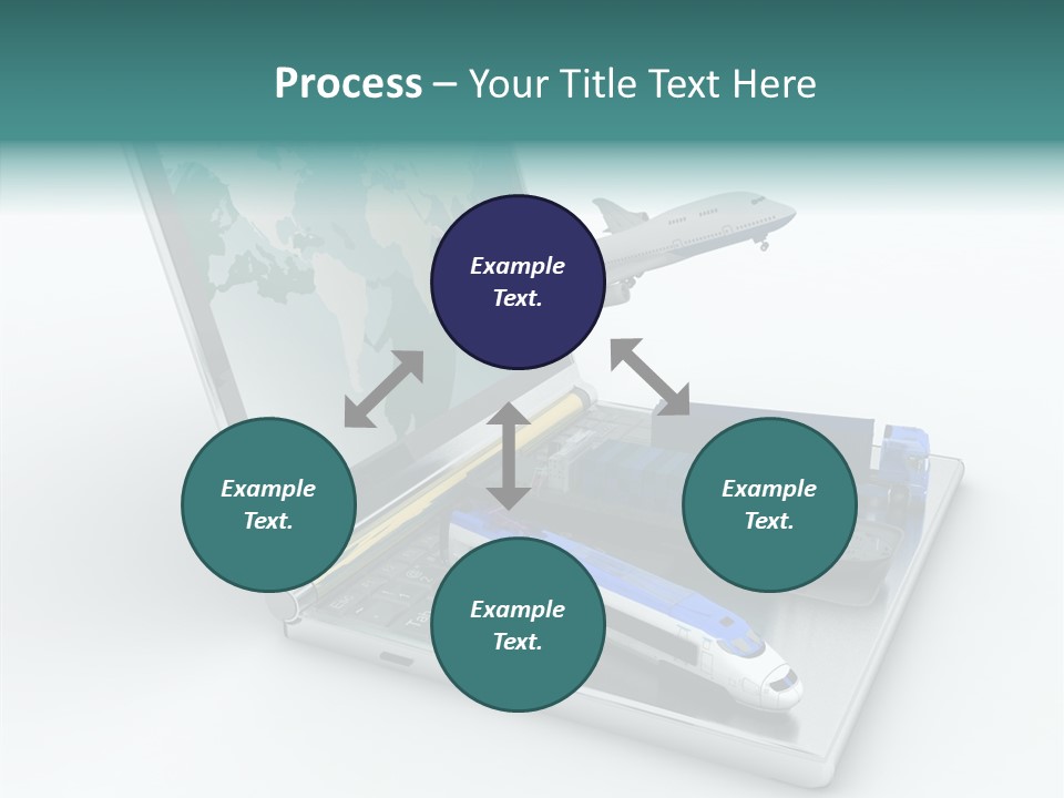 Trailer Haulage Air PowerPoint Template