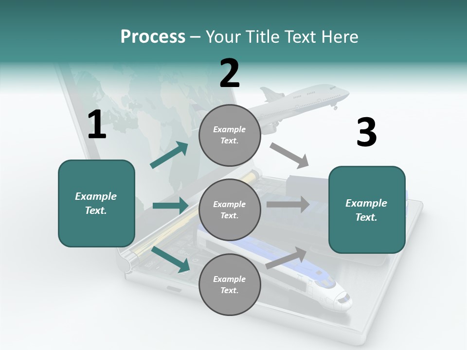 Trailer Haulage Air PowerPoint Template