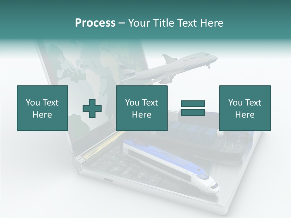 Trailer Haulage Air PowerPoint Template