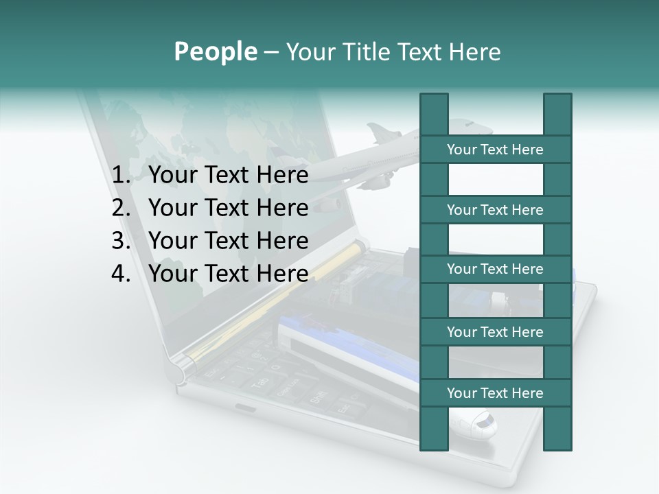 Trailer Haulage Air PowerPoint Template