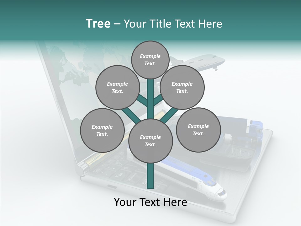 Trailer Haulage Air PowerPoint Template