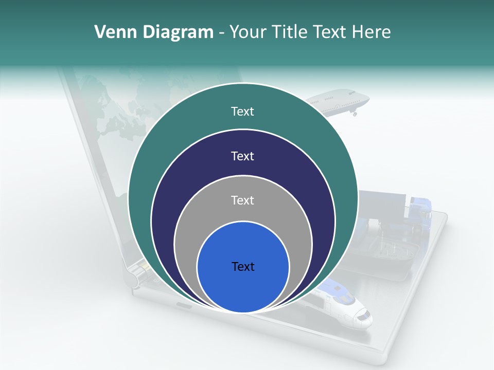 Trailer Haulage Air PowerPoint Template