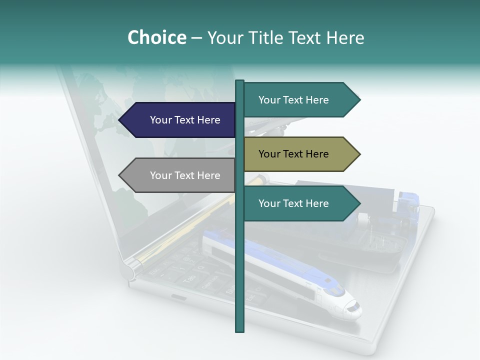 Trailer Haulage Air PowerPoint Template