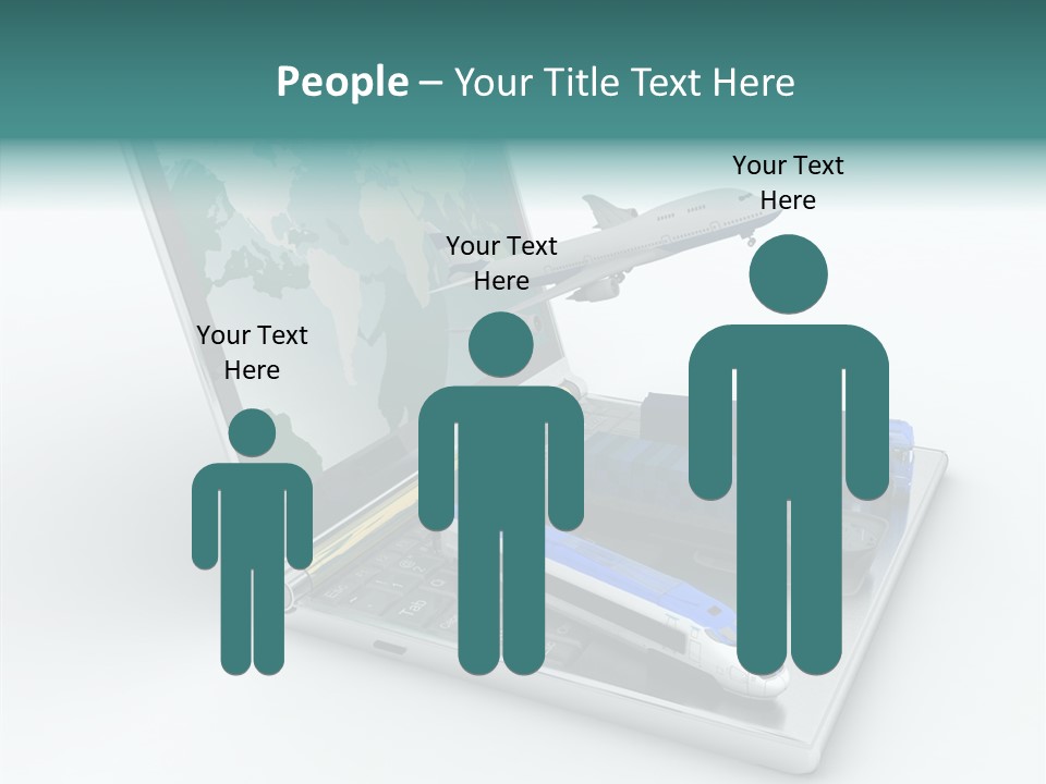 Trailer Haulage Air PowerPoint Template