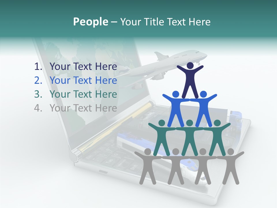 Trailer Haulage Air PowerPoint Template