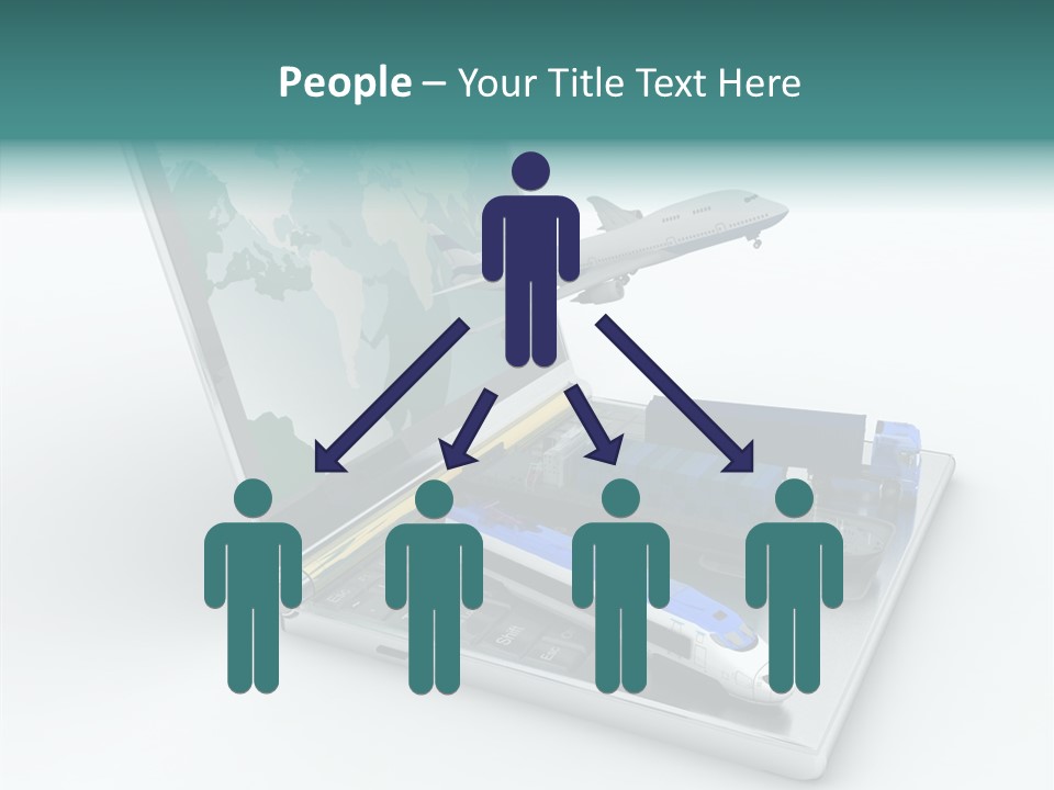 Trailer Haulage Air PowerPoint Template