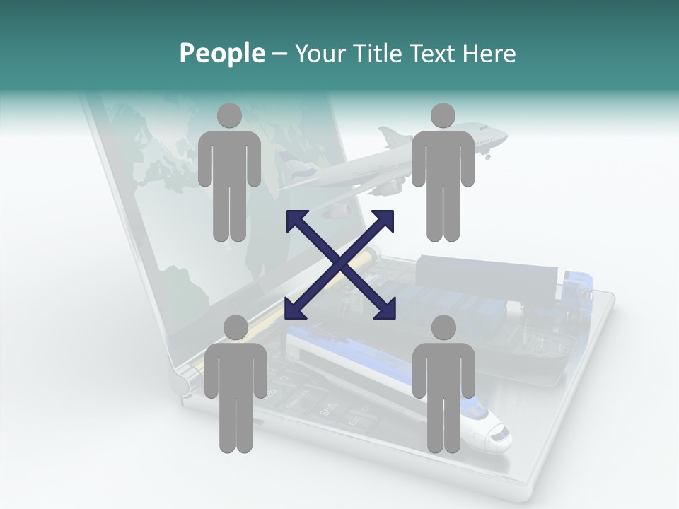 Trailer Haulage Air PowerPoint Template