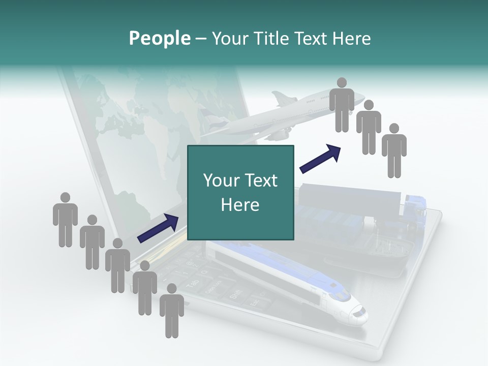 Trailer Haulage Air PowerPoint Template