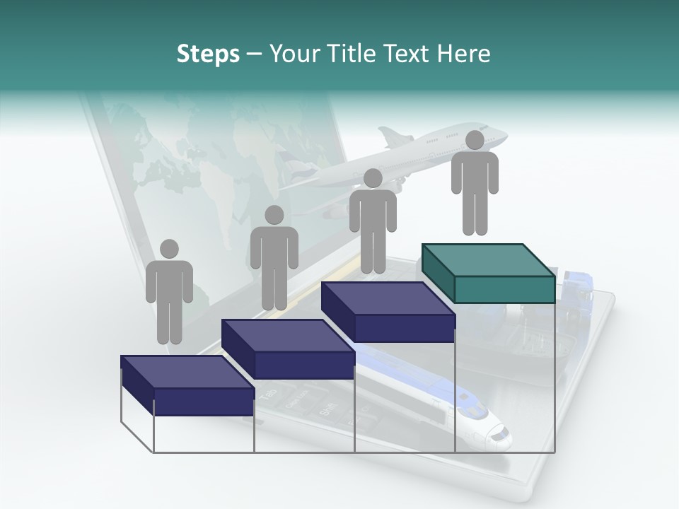 Trailer Haulage Air PowerPoint Template