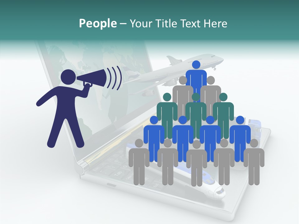 Trailer Haulage Air PowerPoint Template