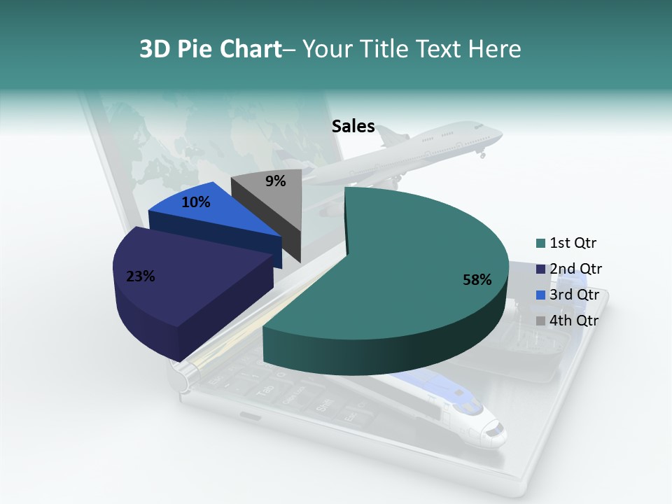 Trailer Haulage Air PowerPoint Template