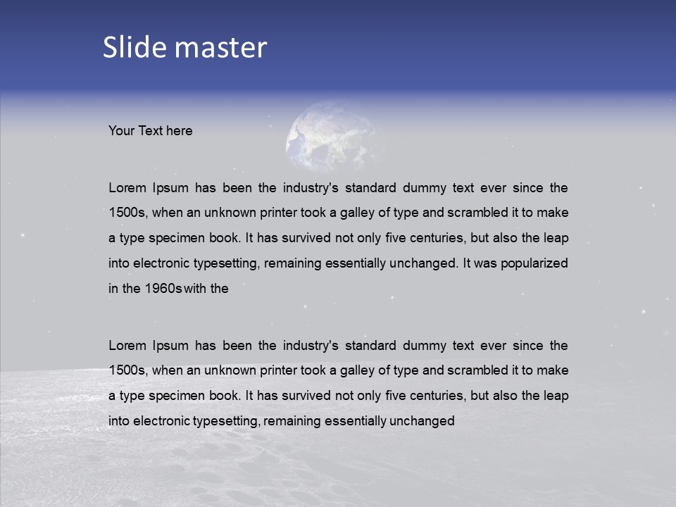 View Distance Universe PowerPoint Template