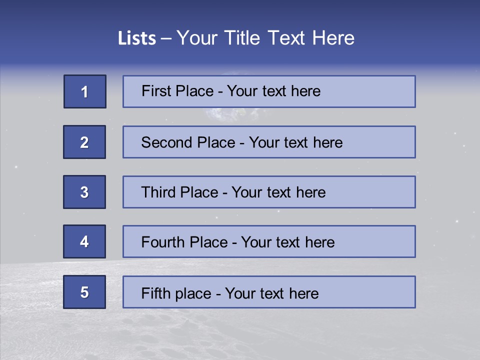 View Distance Universe PowerPoint Template
