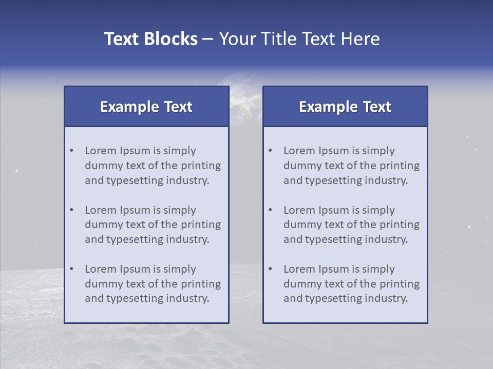 View Distance Universe PowerPoint Template