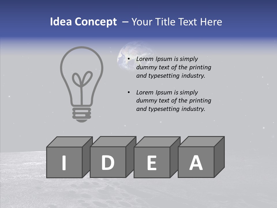 View Distance Universe PowerPoint Template