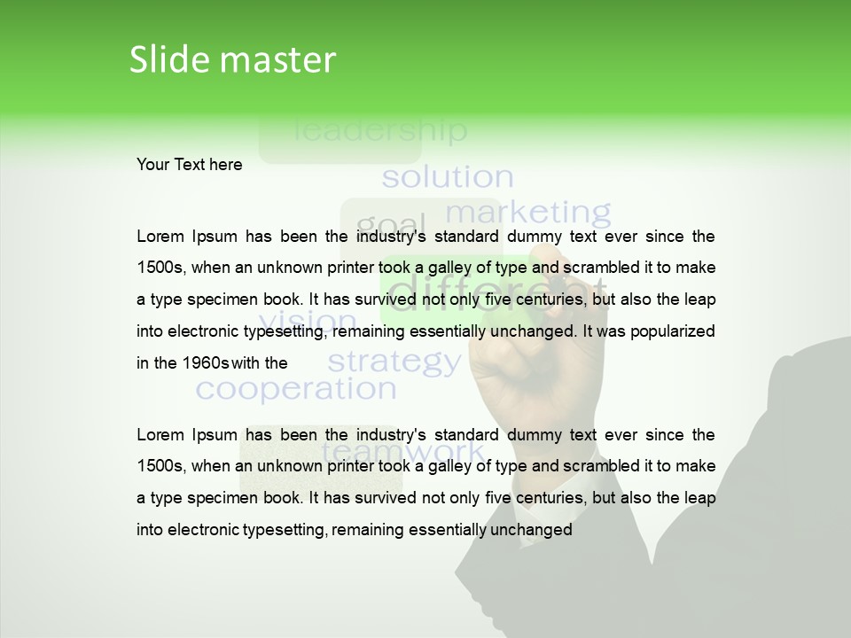 Manage Cooperate Planner PowerPoint Template