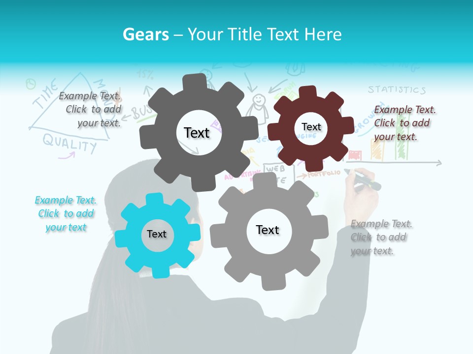 Engine Graph Data PowerPoint Template