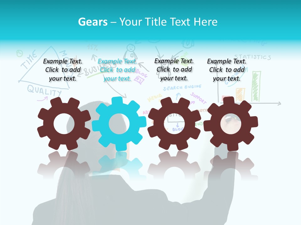 Engine Graph Data PowerPoint Template