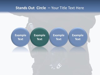 Protection Gun Police Officer PowerPoint Template