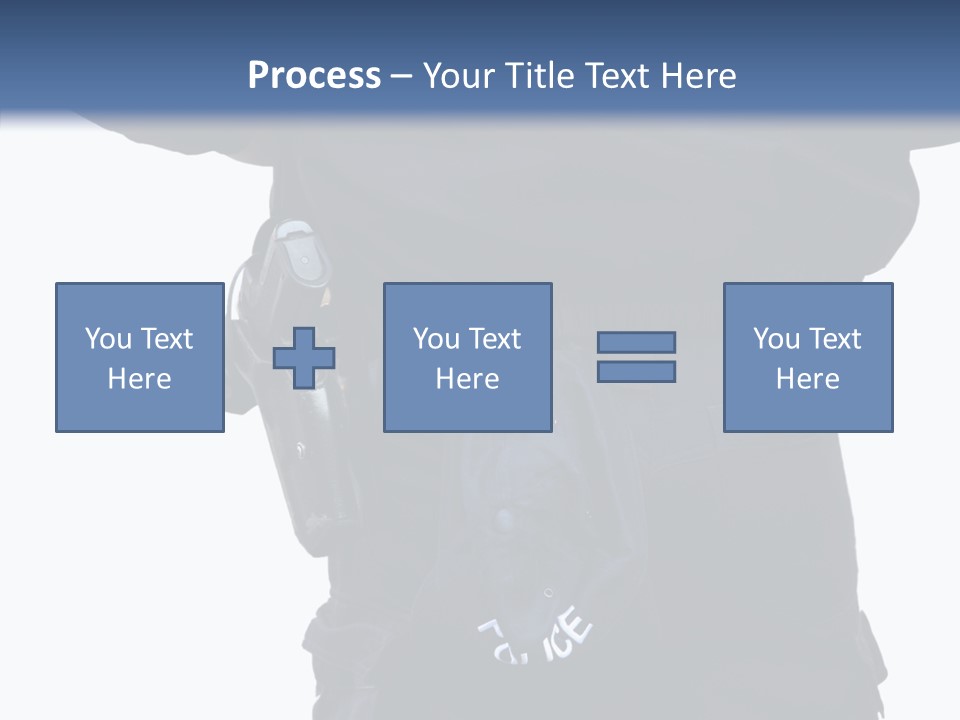 Protection Gun Police Officer PowerPoint Template