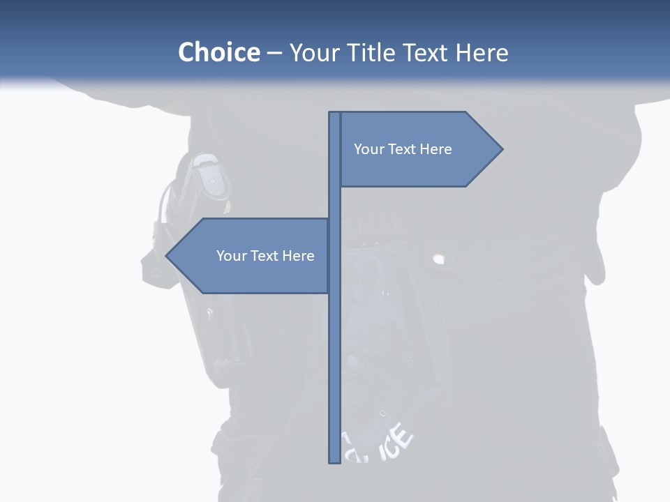 Protection Gun Police Officer PowerPoint Template
