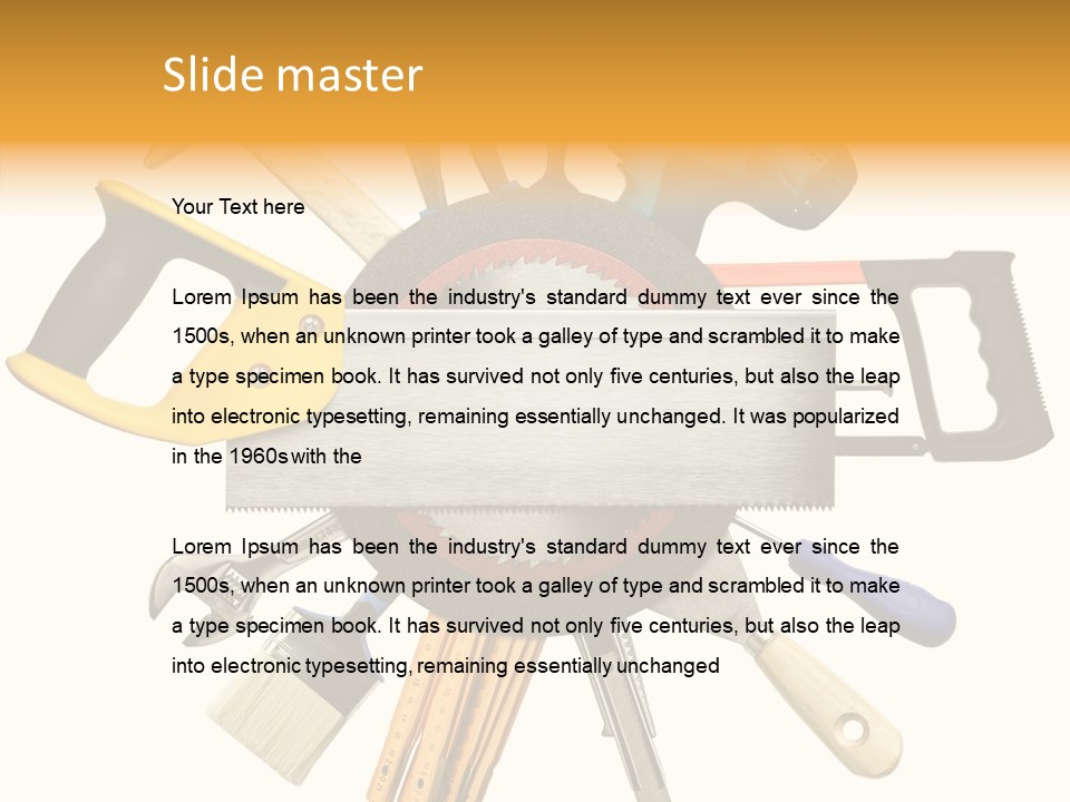 Nails Improvement Saw PowerPoint Template