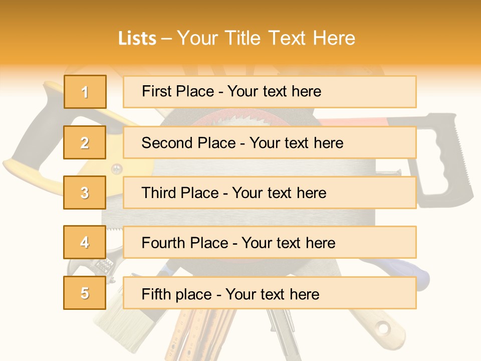 Nails Improvement Saw PowerPoint Template