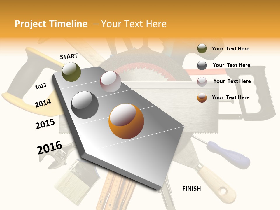 Nails Improvement Saw PowerPoint Template
