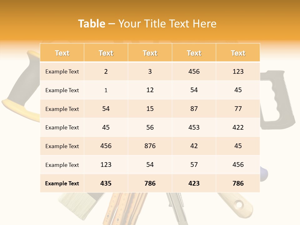 Nails Improvement Saw PowerPoint Template