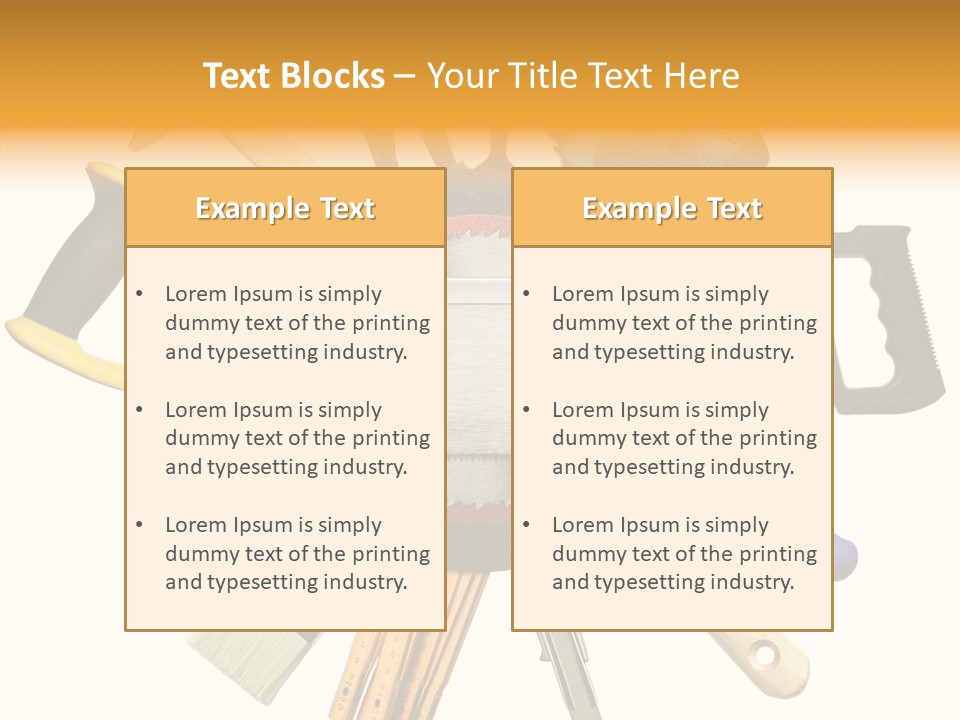 Nails Improvement Saw PowerPoint Template