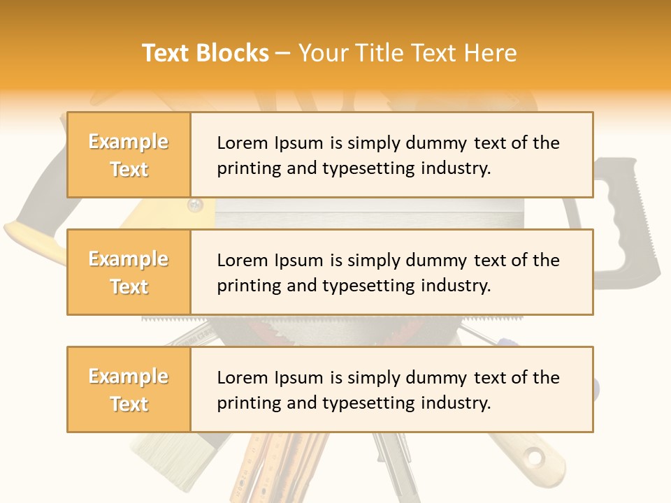 Nails Improvement Saw PowerPoint Template