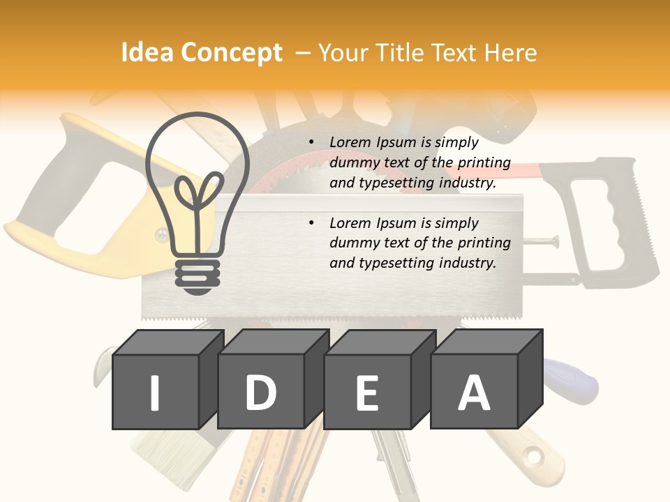 Nails Improvement Saw PowerPoint Template