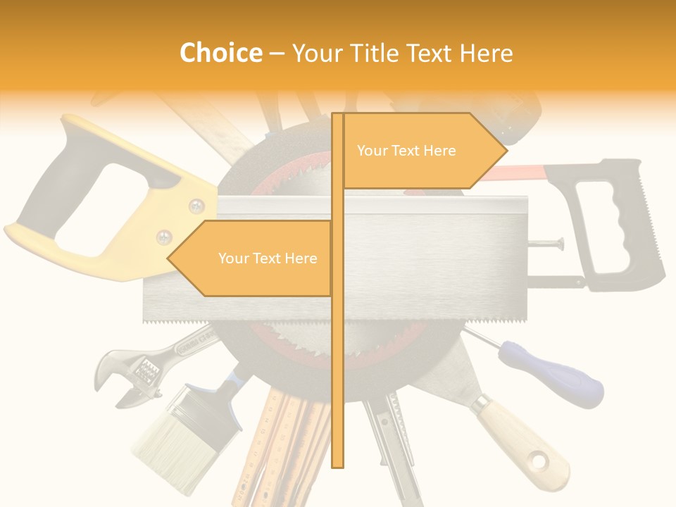 Nails Improvement Saw PowerPoint Template