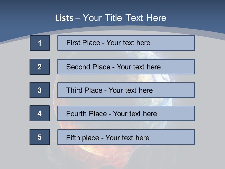 Crisis Global Space PowerPoint Template