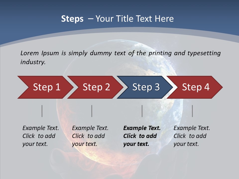 Crisis Global Space PowerPoint Template