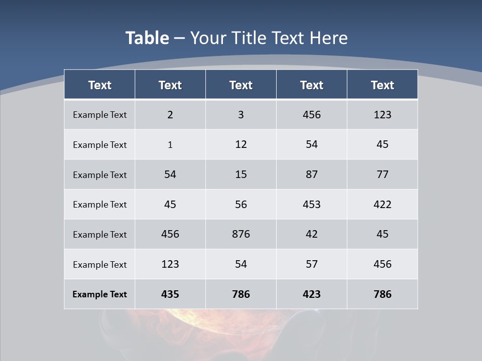 Crisis Global Space PowerPoint Template