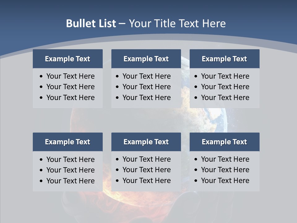 Crisis Global Space PowerPoint Template