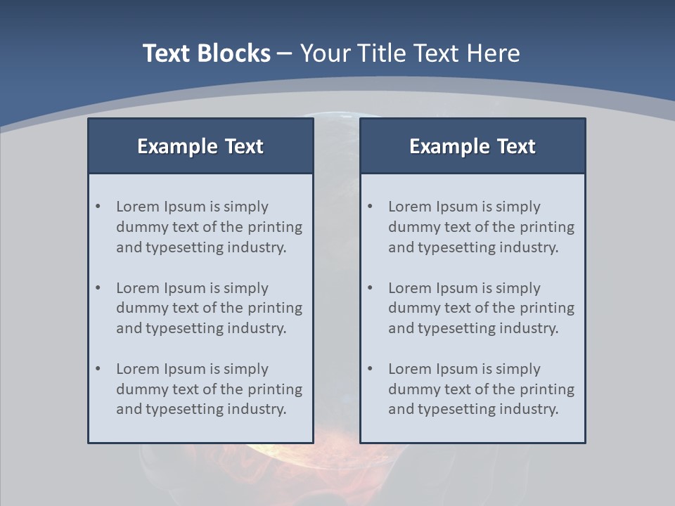 Crisis Global Space PowerPoint Template