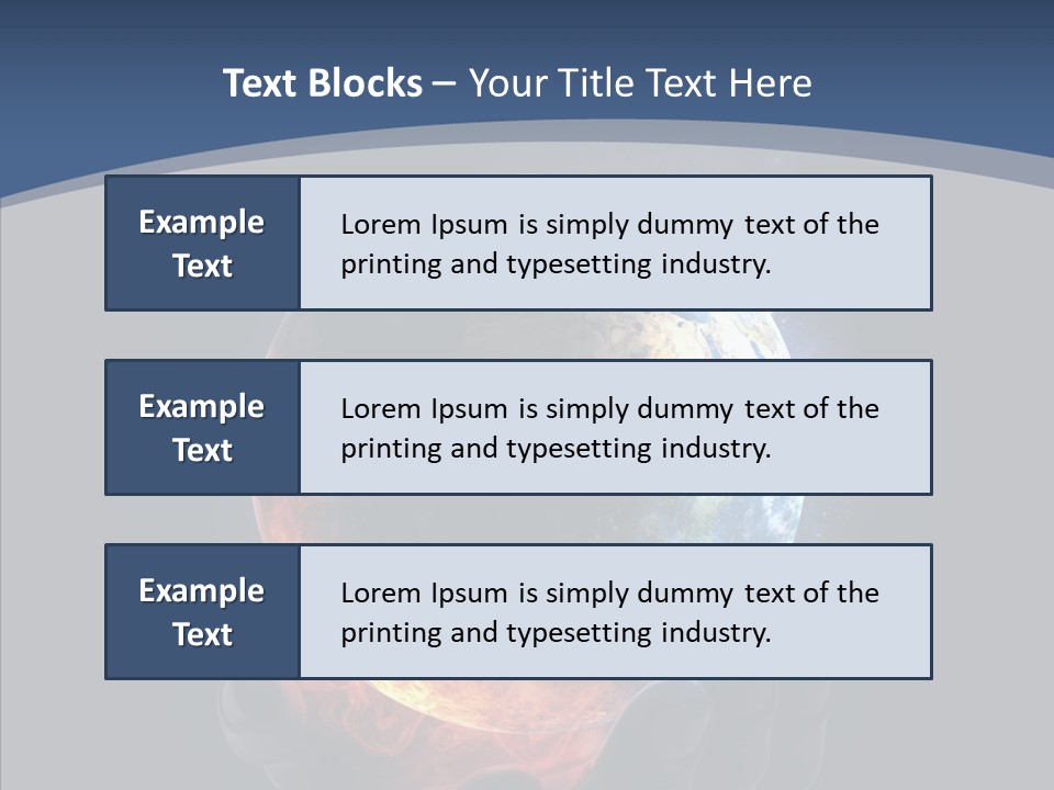 Crisis Global Space PowerPoint Template