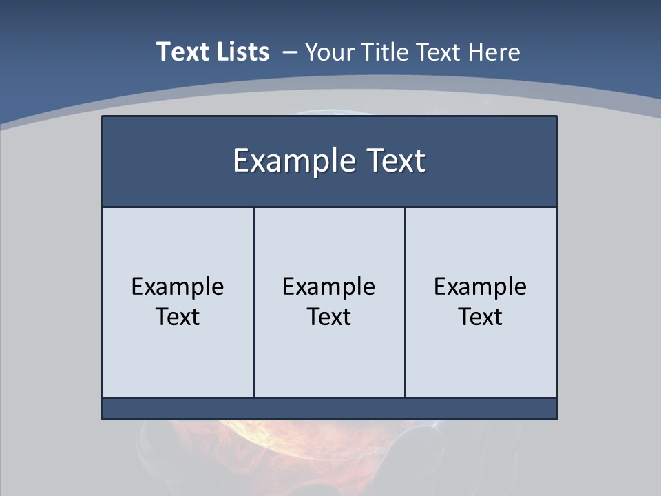 Crisis Global Space PowerPoint Template