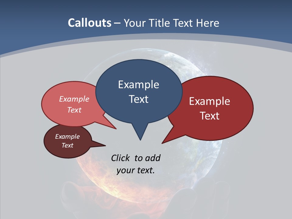 Crisis Global Space PowerPoint Template
