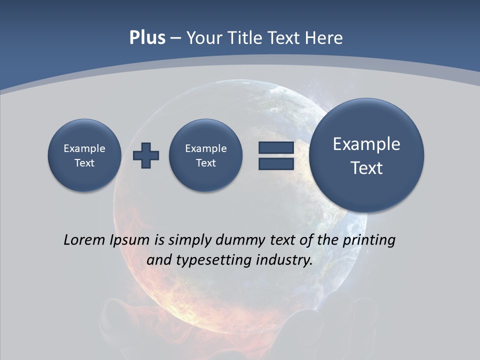 Crisis Global Space PowerPoint Template