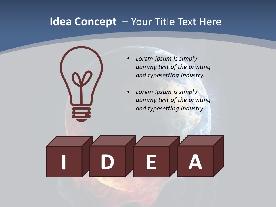 Crisis Global Space PowerPoint Template
