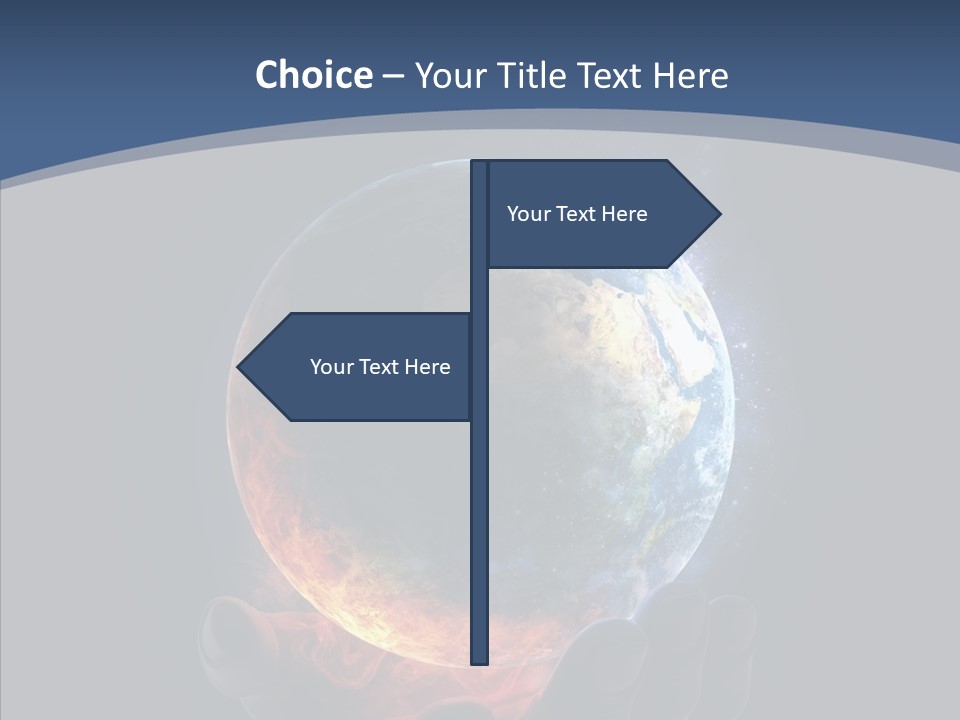 Crisis Global Space PowerPoint Template