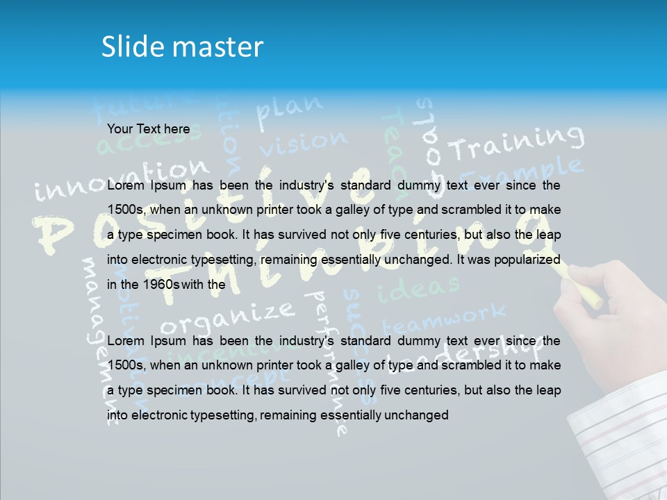 Flow Chart Inspire Writing PowerPoint Template