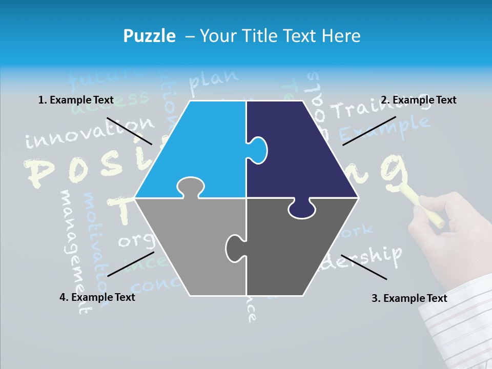 Flow Chart Inspire Writing PowerPoint Template