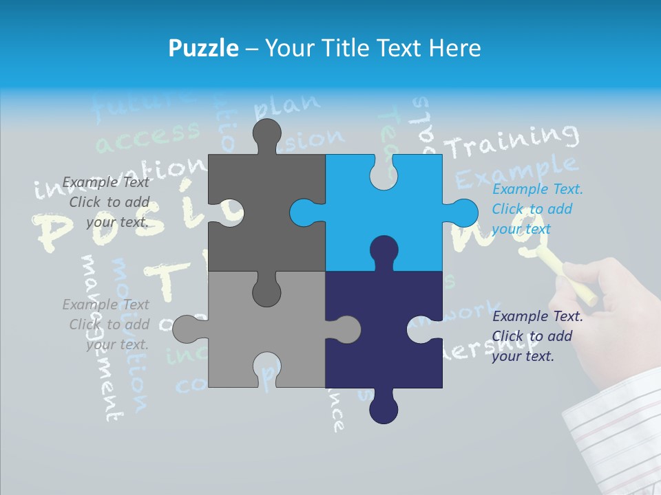 Flow Chart Inspire Writing PowerPoint Template
