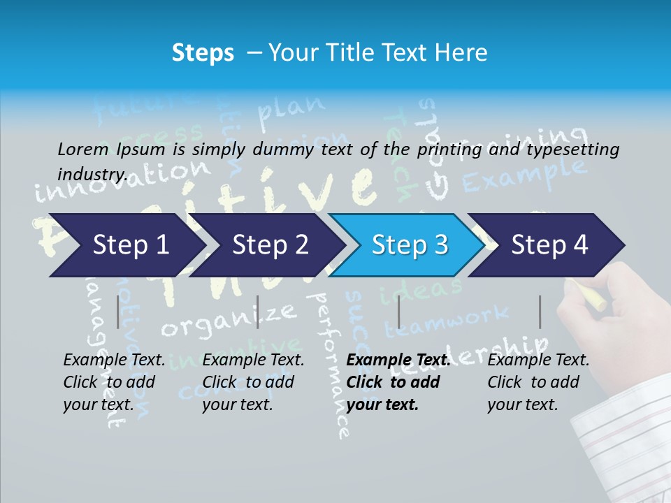 Flow Chart Inspire Writing PowerPoint Template