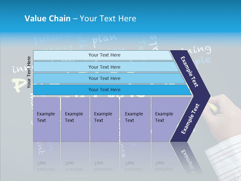 Flow Chart Inspire Writing PowerPoint Template
