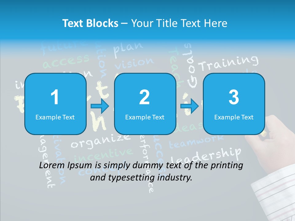 Flow Chart Inspire Writing PowerPoint Template